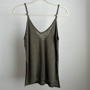 Forever 21•Green V-Neck Tank Top